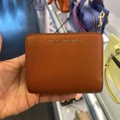 MARC JACOBS | Plain Leather Folding Wallet Logo Folding Wallets -Fashion Store org 1414