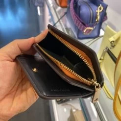 MARC JACOBS | Plain Leather Folding Wallet Logo Folding Wallets -Fashion Store org 1415