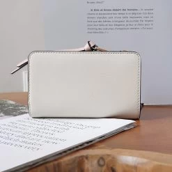 MARC JACOBS | Plain Leather Long Wallet Logo Card Holders -Fashion Store org 1526