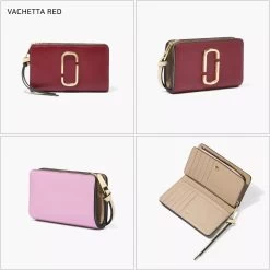 MARC JACOBS | Plain Leather Long Wallet Logo Card Holders -Fashion Store org 1530