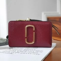 MARC JACOBS | Plain Leather Long Wallet Logo Card Holders -Fashion Store org 1531