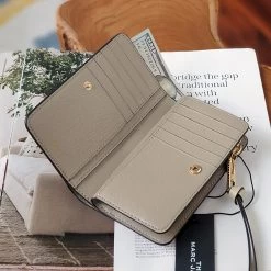 MARC JACOBS | Plain Leather Long Wallet Logo Card Holders -Fashion Store org 1534