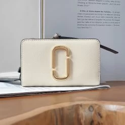 MARC JACOBS | Plain Leather Long Wallet Logo Card Holders -Fashion Store org 1541