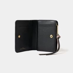 MARC JACOBS | Saffiano Bi-color Plain Folding Wallet Small Wallet Logo -Fashion Store org 1595