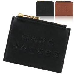 MARC JACOBS | Unisex Street Style Plain Leather Logo Card Holders