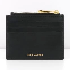MARC JACOBS | Unisex Street Style Plain Leather Logo Card Holders -Fashion Store org 1640