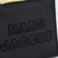 MARC JACOBS | Unisex Street Style Plain Leather Logo Card Holders -Fashion Store org 1643