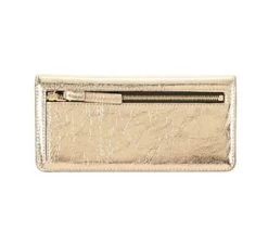 MARC JACOBS | Plain Leather Folding Wallet Logo Metallic Long Wallets -Fashion Store org 1734