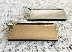 MARC JACOBS | Plain Leather Folding Wallet Logo Metallic Long Wallets -Fashion Store org 1737