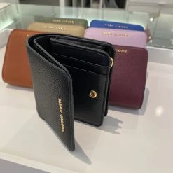 MARC JACOBS | Unisex Plain Leather Folding Wallet Long Wallet -Fashion Store org 1750