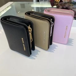 MARC JACOBS | Unisex Plain Leather Folding Wallet Long Wallet -Fashion Store org 1751