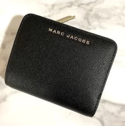 MARC JACOBS | Unisex Plain Leather Folding Wallet Long Wallet -Fashion Store org 1752