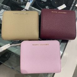 MARC JACOBS | Unisex Plain Leather Folding Wallet Long Wallet -Fashion Store org 1756