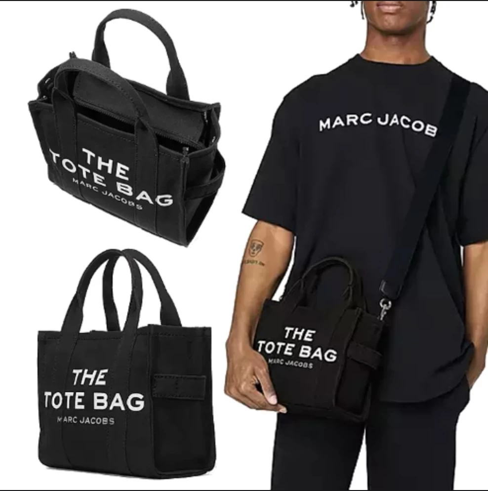 Marc By Marc Jacobs | Unisex Canvas 2WAY Plain Small Shoulder Bag Logo Totes 3 Marc By Marc Jacobs | Unisex Canvas 2WAY Plain Small Shoulder Bag Logo Totes