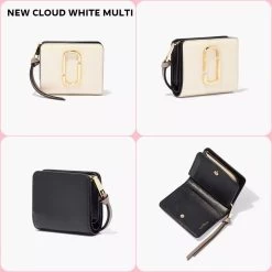 MARC JACOBS | Saffiano Plain Folding Wallet Small Wallet Logo -Fashion Store org 1861