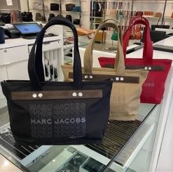 MARC JACOBS | Unisex Canvas A4 Logo Totes -Fashion Store org 235