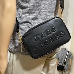 MARC JACOBS | Unisex 2WAY Plain Leather Logo Outlet