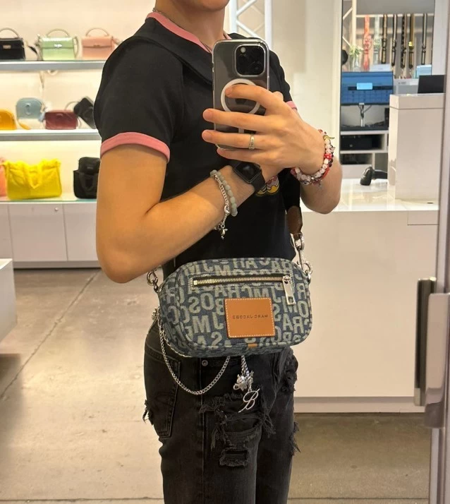 MARC JACOBS | Monogram Unisex Canvas Street Style Small Shoulder Bag Logo 7 MARC JACOBS | Monogram Unisex Canvas Street Style Small Shoulder Bag Logo - Image 5