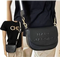 MARC JACOBS | Unisex 3WAY Plain Leather Logo Outlet