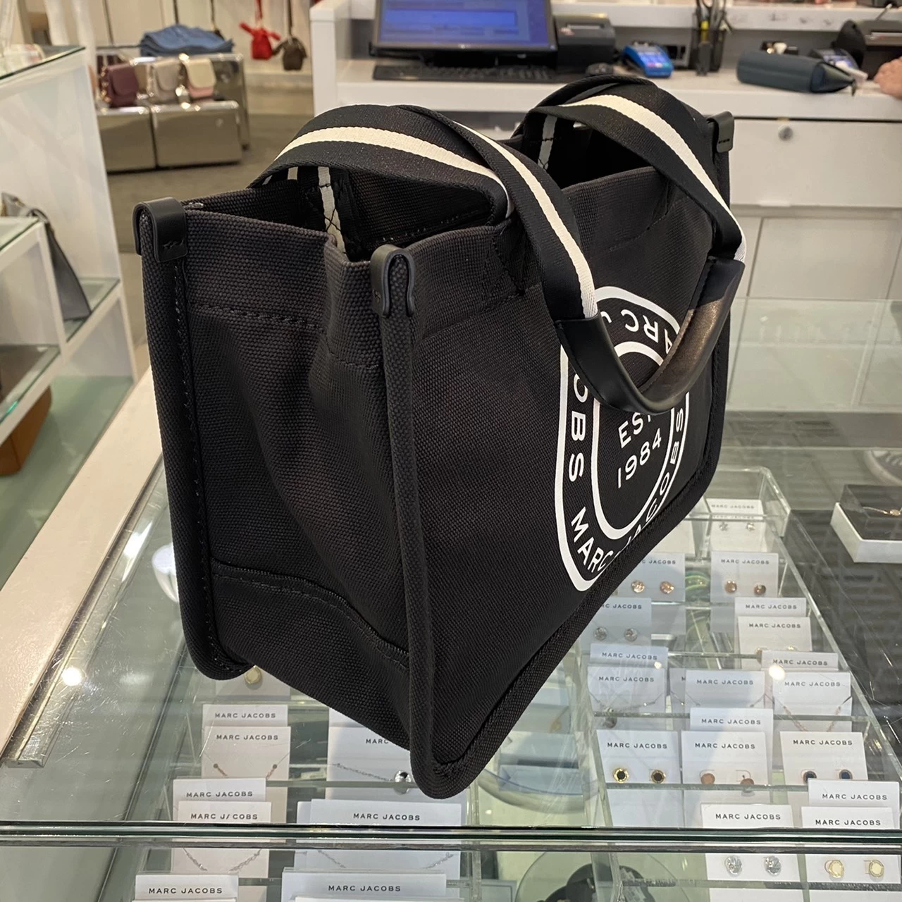 MARC JACOBS | Unisex Canvas A4 Plain Leather Logo Totes 4 MARC JACOBS | Unisex Canvas A4 Plain Leather Logo Totes - Image 2