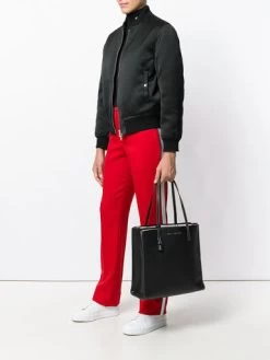 MARC JACOBS | Unisex A4 Plain Leather Logo Totes -Fashion Store org 776