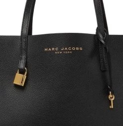 MARC JACOBS | Unisex A4 Plain Leather Logo Totes -Fashion Store org 782