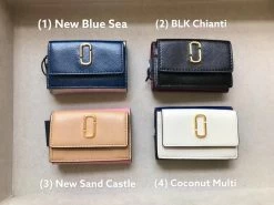 MARC JACOBS | Marc Jacobs Leather Unisex THE SNAPSHOT MINI TRIFOLD WALLET