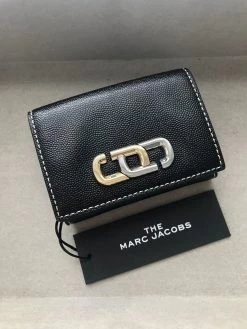 MARC JACOBS | Street Style Plain Leather Folding Wallet Long Wallet
