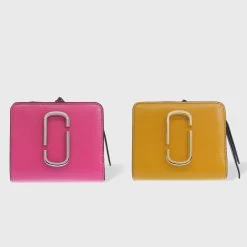 MARC JACOBS | Leather Folding Wallet Logo Folding Wallets